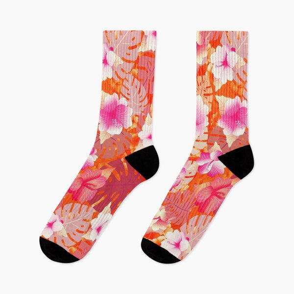 Item preview, Tropical Print in Living Coral	 designed and sold by RoxanneG.