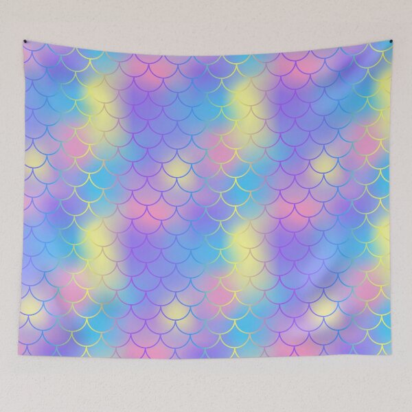 Item preview, Purple & Pink Watercolor Mermaid Pattern designed and sold by newburyboutique.