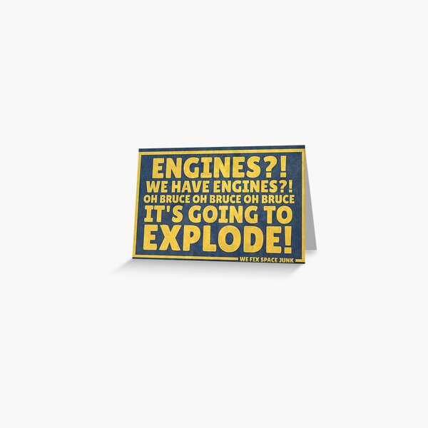 Engines? We have Engines?! Greeting Card
