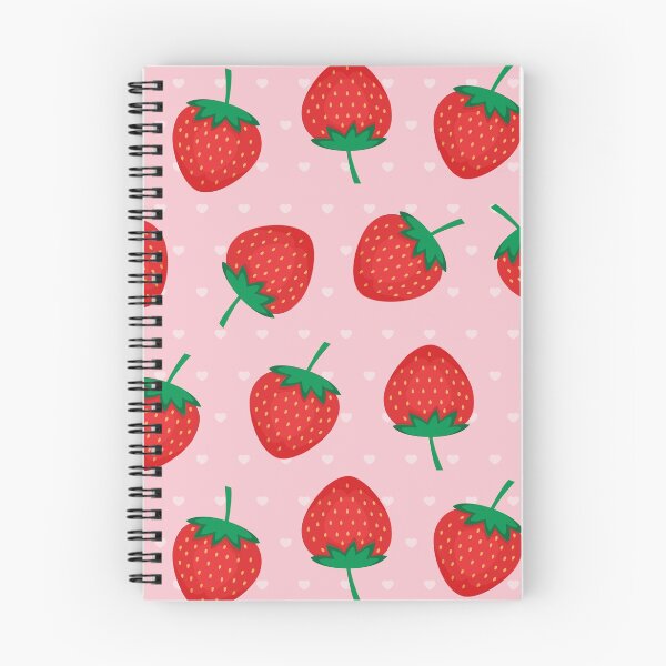 Item preview, Pink Summer Strawberries Print  designed and sold by newburyboutique.