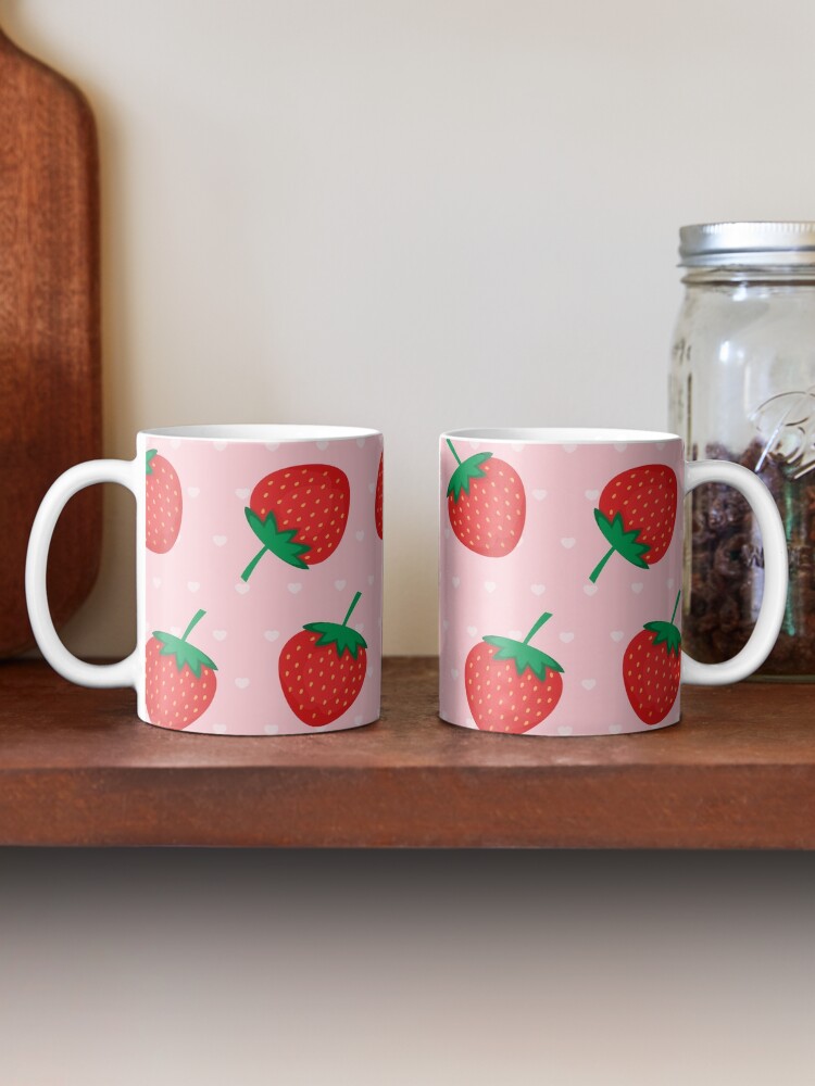 Strawberries Printed Coffee Tumbler