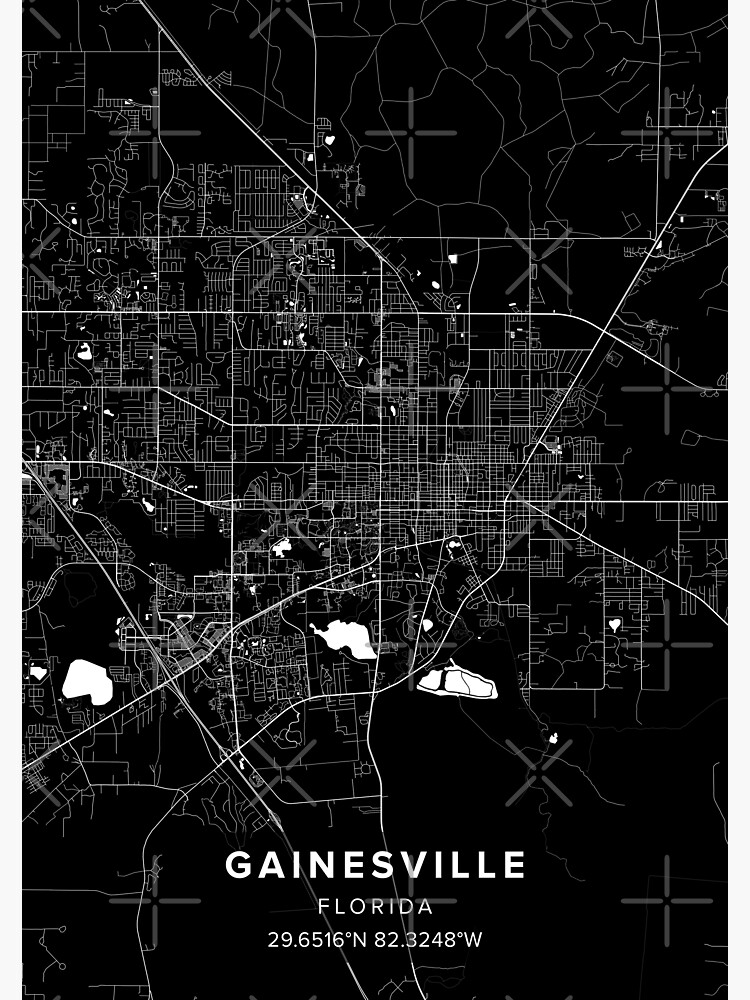 Gainesville Map Sticker For Sale By Kara515 Redbubble 8182