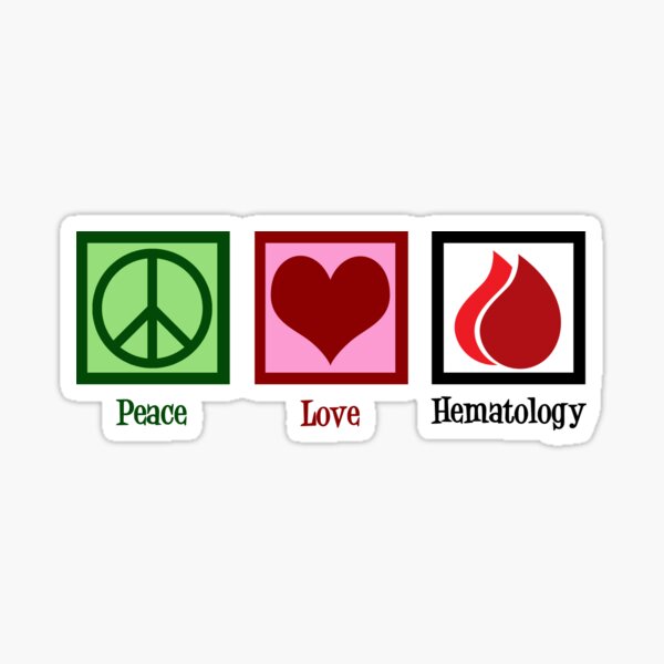 Item preview, Peace Love Hematology designed and sold by Epic Love Designs.