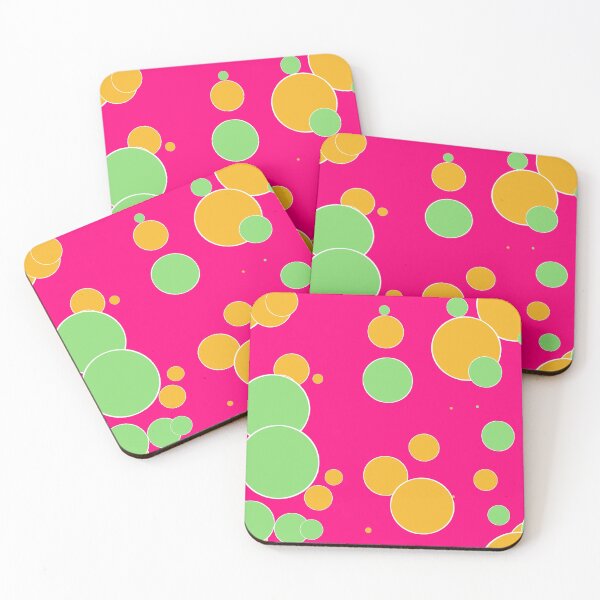 Item preview, vintage fantasy mint and orange dots designed and sold by Filigranas Digitales.