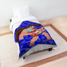 Stained Glass Steg on Blue Comforter