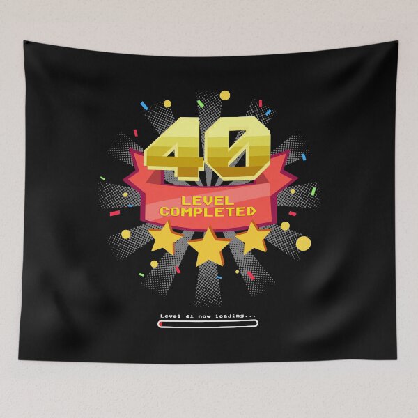 Item preview, 40 level completed T-shirt Funny birthday gift designed and sold by lxmag.
