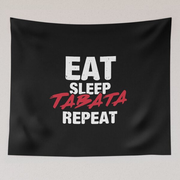 Item preview, Eat Sleep Tabata Repeat l Hiit Fitness Workout Gym design designed and sold by biNutz.