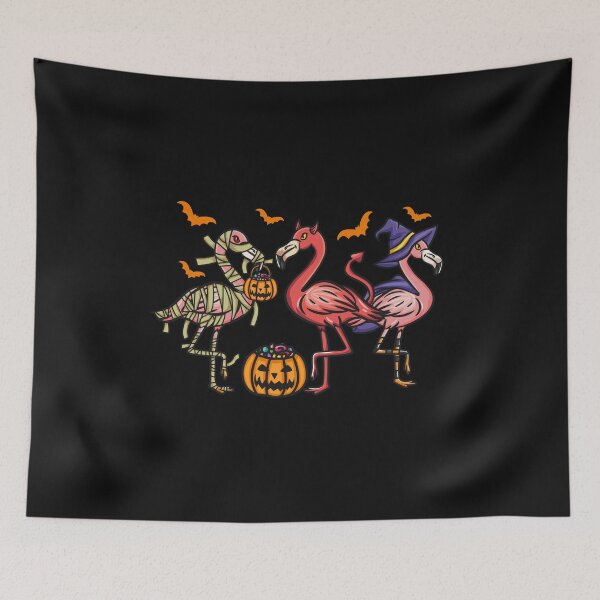 Item preview, Flamingoween Halloween Flamingo I Mummy Demon Witch graphic designed and sold by biNutz.