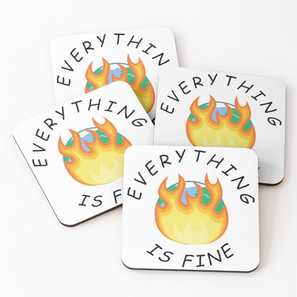 Item preview, Everything is fine - world burning designed and sold by tziggles.