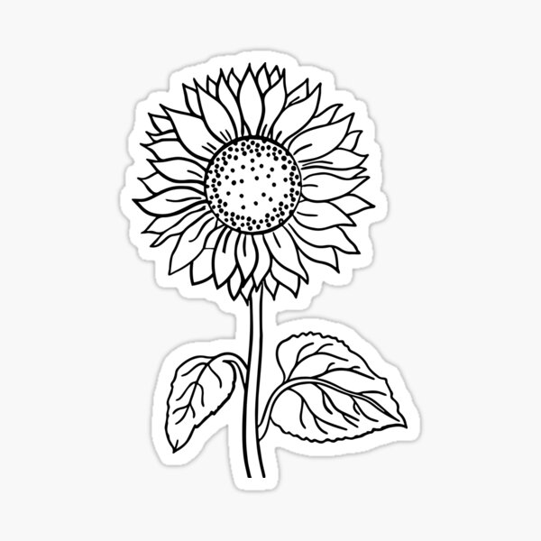 Sunflower Sticker