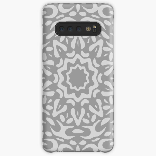 Grey Abstract Floral Chain Mandala Samsung Galaxy Snap Case