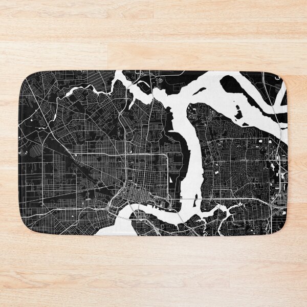 Item preview, Jacksonville FL Map (Black) designed and sold by Kara515.