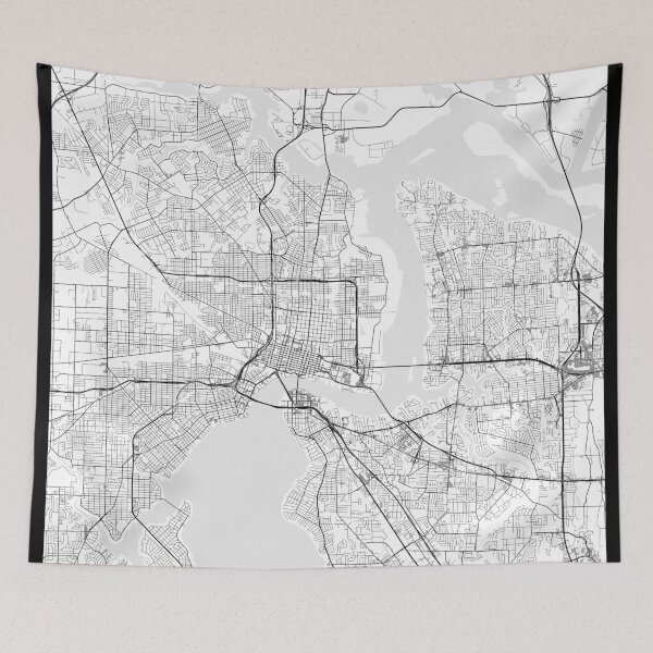 Item preview, Jacksonville FL Map designed and sold by Kara515.