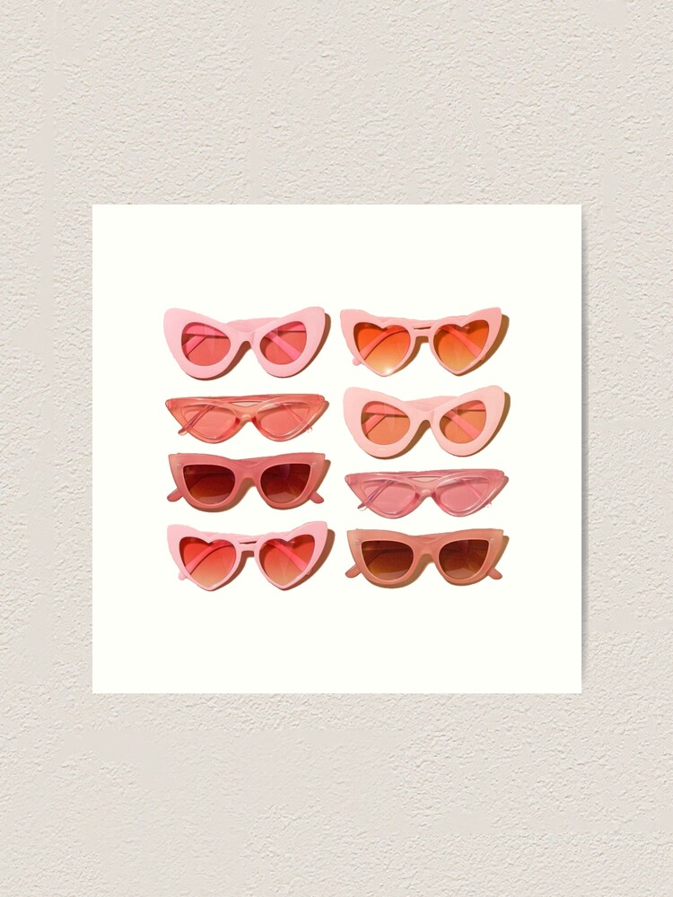 Alternate view of trendy glasses Art Print