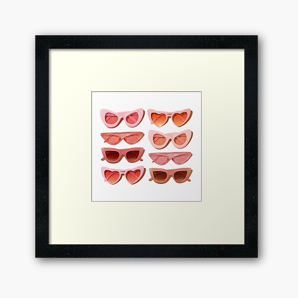 trendy glasses Framed Art Print