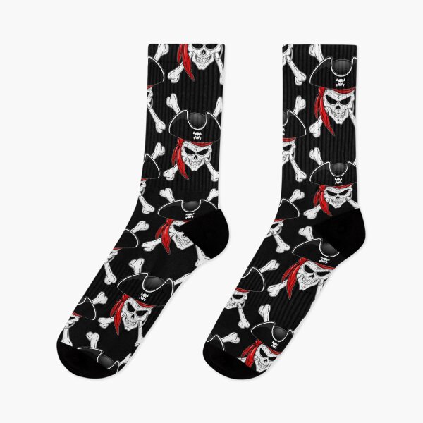 Item preview, Pirate Skull with Crossed Bones and Red Bandana designed and sold by BluedarkArt.