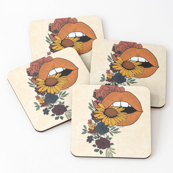Item preview, Floral Open Mouth- Peach Marble designed and sold by LordGraceArt.