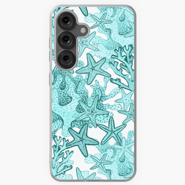 Item preview, Starfish Watercolor Aqua coral reef ,ocean home decor designed and sold by MagentaRose.