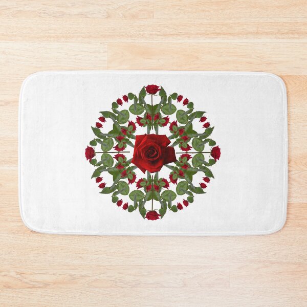 Item preview, Red Roses Round a Red Rose. Kaleidoscope Pattern. designed and sold by MindTravel.