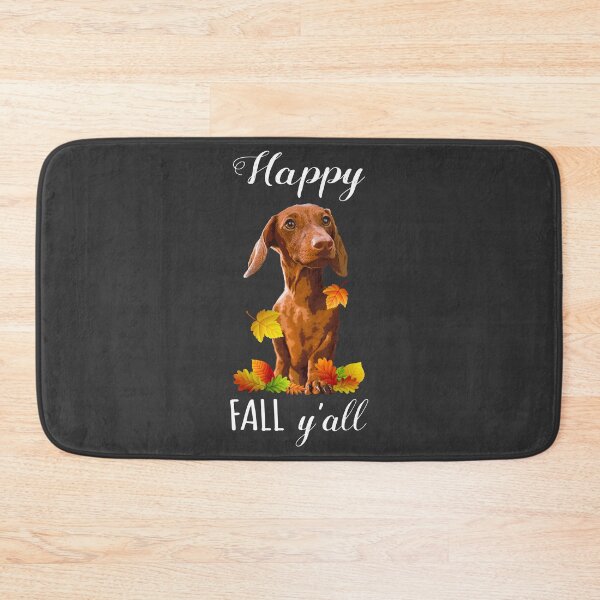 Item preview, Happy Fall Y'all Dachshund designed and sold by SmartPooch.