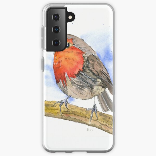 Robin watercolour Samsung Galaxy Soft Case