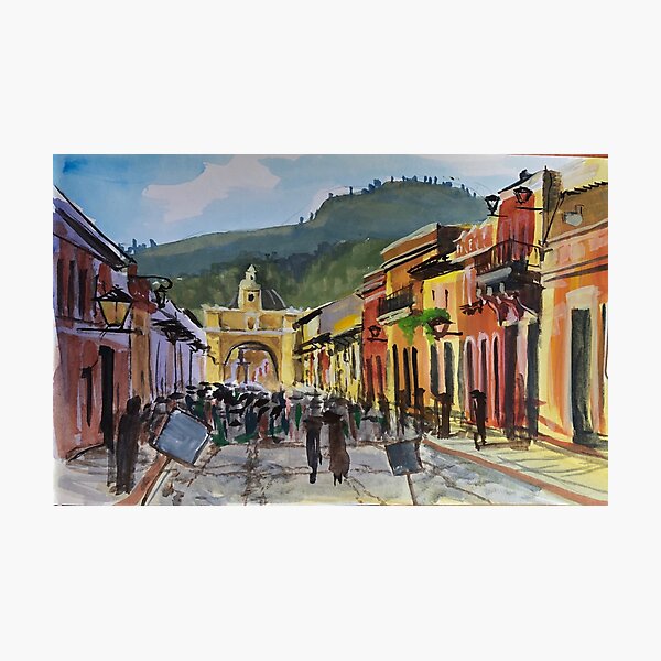 Main Street in Antigua Photographic Print