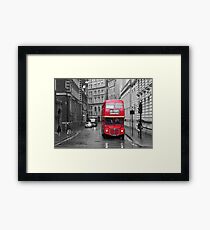 Red Bus Framed Print