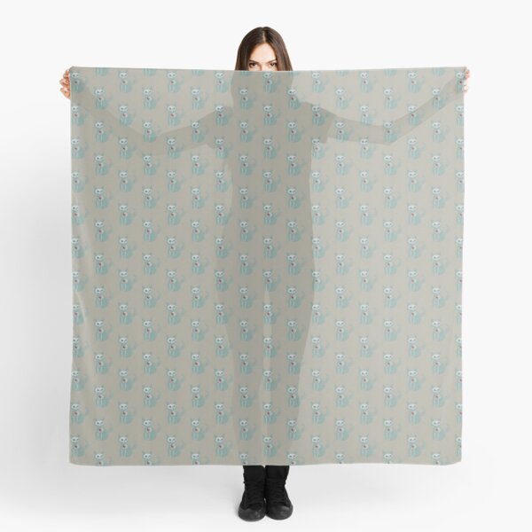 cat ghost with a heart Scarf