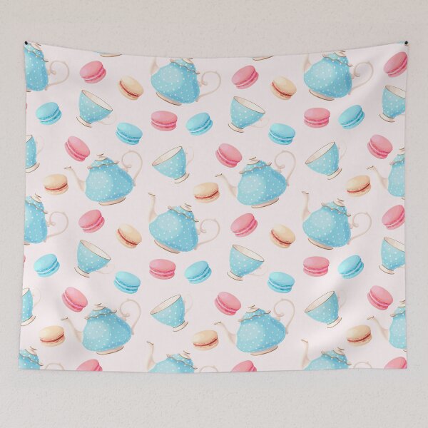 Item preview, Elegant Blush Pink Macaroon Tea Party  designed and sold by newburyboutique.