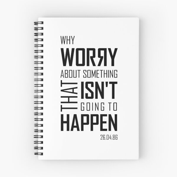 Item preview, Why Worry - typography Chernobyl tv show designed and sold by leftoverprints.