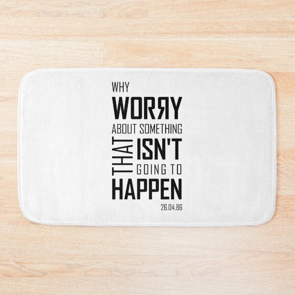 Item preview, Why Worry - typography Chernobyl tv show designed and sold by leftoverprints.