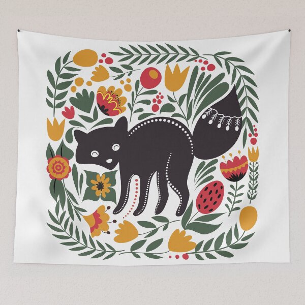Artikelvorschau, Blumenfuchs Wandbild entworfen und verkauft von Fauxfell.