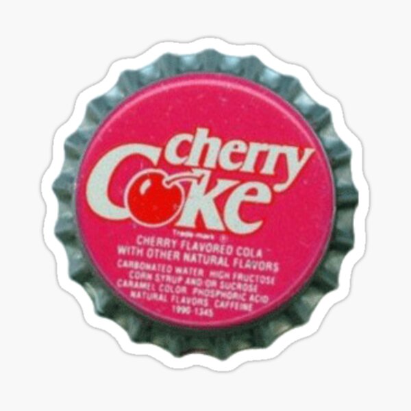 cherry coke vintage cap Sticker