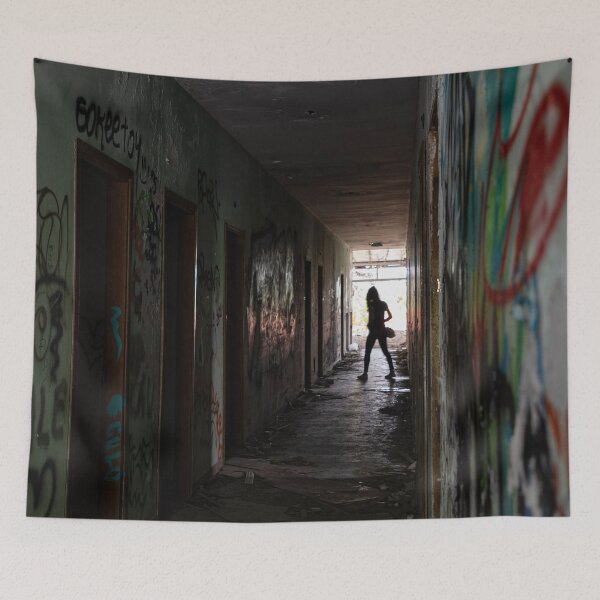 Item preview, dark silhouette at the end of a corridor designed and sold by brambillasimone.