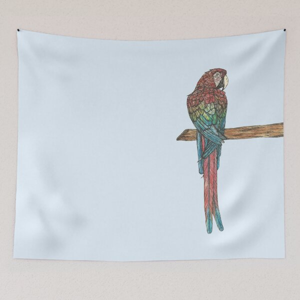 Item preview, Red and Green Macaw designed and sold by SerenSketches.