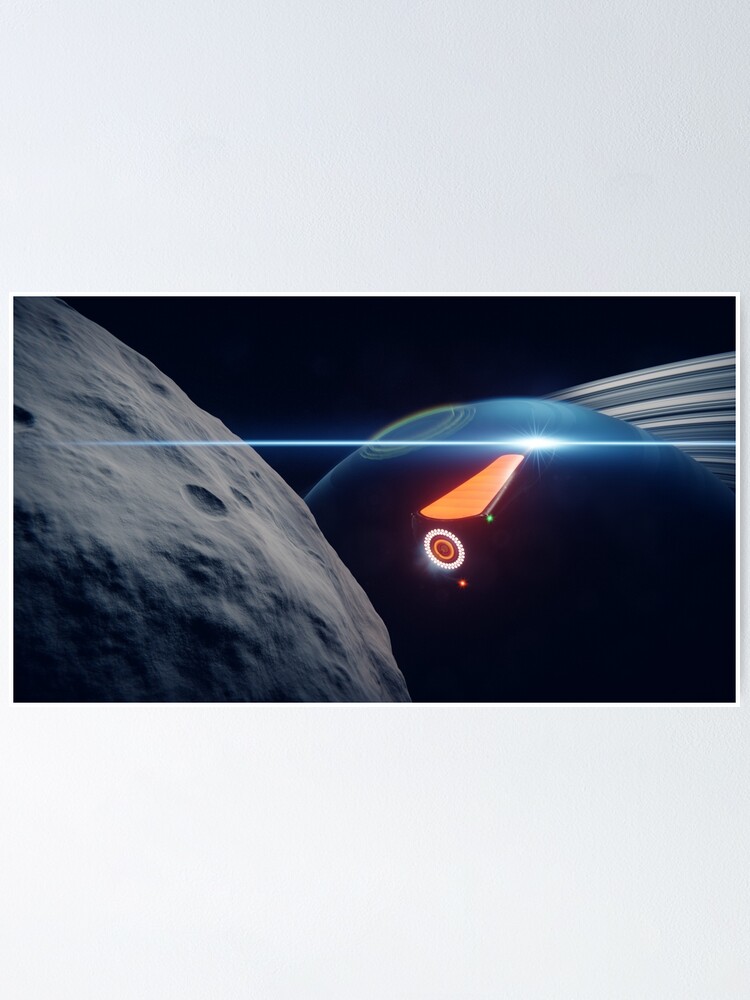 Alternate view of Xon Wasp departing Venalis Station Poster