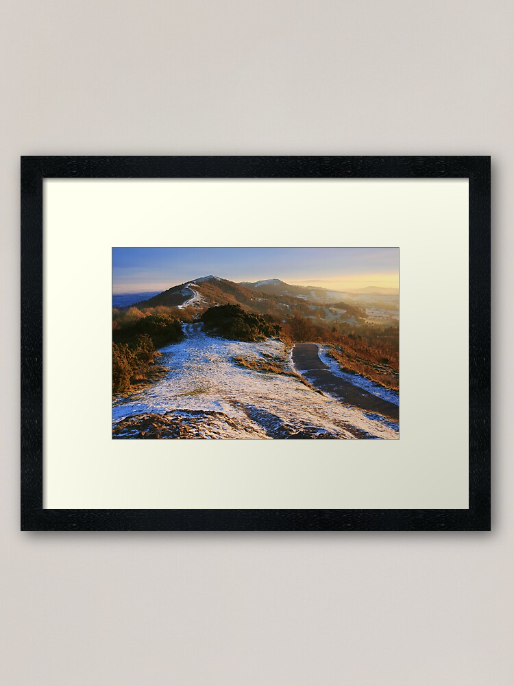 Alternate view of Malvern Hills: Winter Walk Framed Art Print
