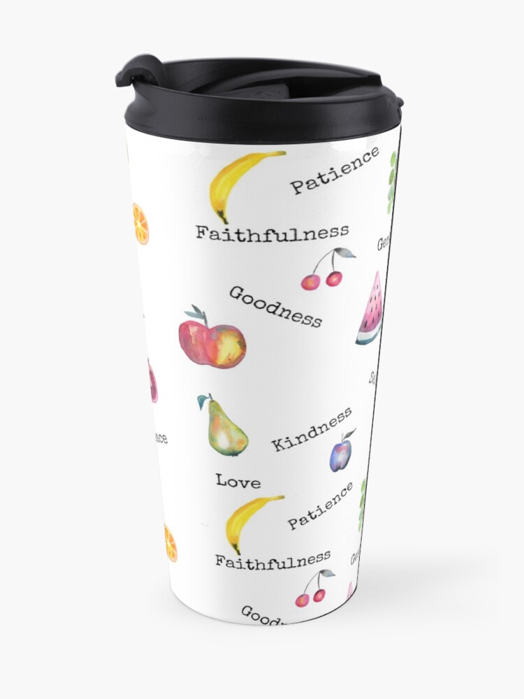 "Fruit of the Spirit" Travel Mug by TheKingdomAttic Redbubble