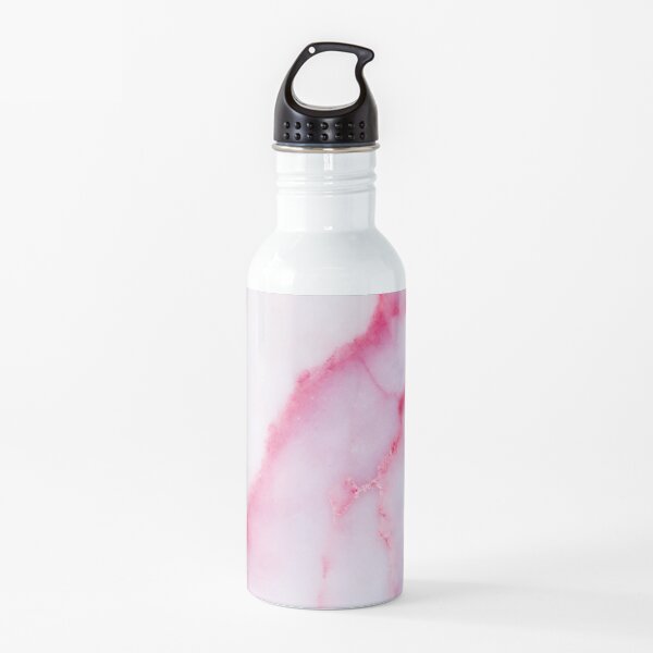Blush Pink Marble Water Bottle