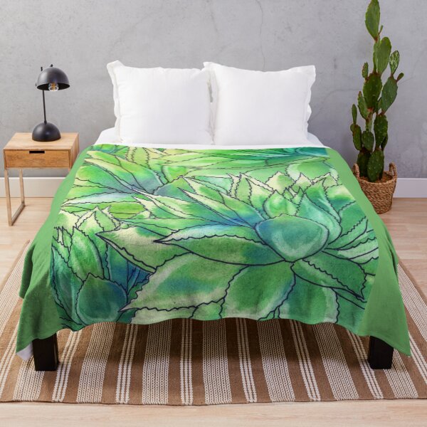 Item preview, Agave Succulent Garden Plant Watercolor II designed and sold by Irina Sztukowski.