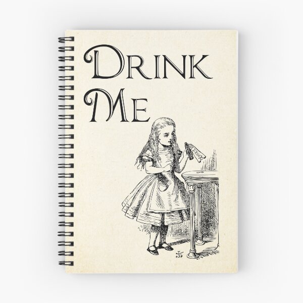 Item preview, Cita de Alice in Wonderland - DRINK ME - Lewis Carroll Qote - 0195 designed and sold by ContrastStudios.