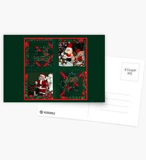 Xmas-Patchwork Placemats Postcards