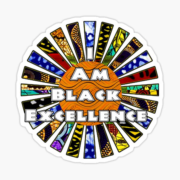 Artikel-Vorschau von Ich bin Black Excellence Afrikanische Stoffcollage, designt und verkauft von artbyomega.