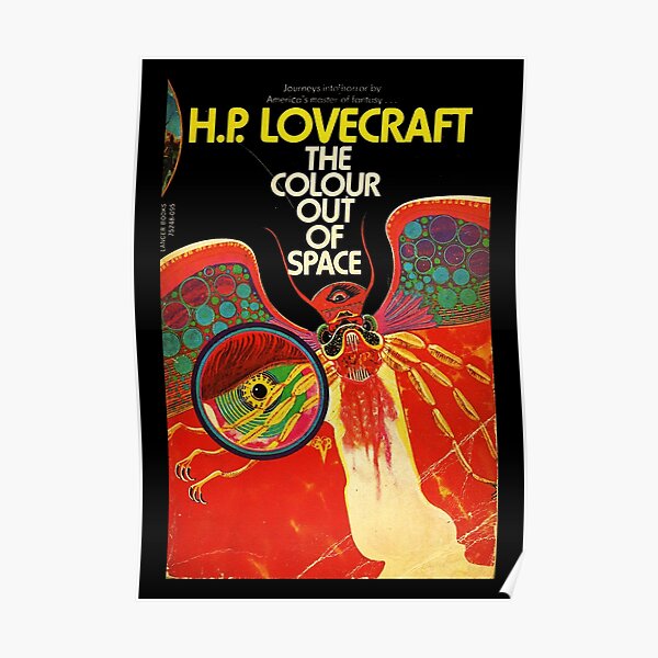 HAUTE RÉSOLUTION La couleur hors de l'espace H.P. Couverture de livre vintage de Lovecraft Poster