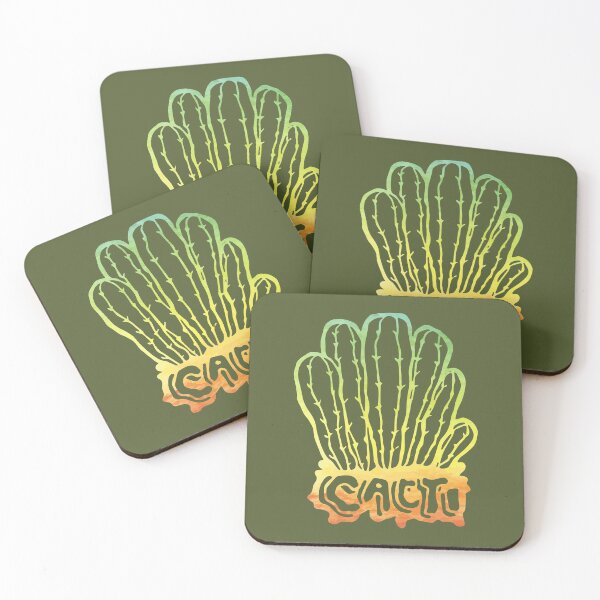 Item preview, Cacti Cactus Doodle - Red Yellow Green Watercolour designed and sold by papa-pedro.
