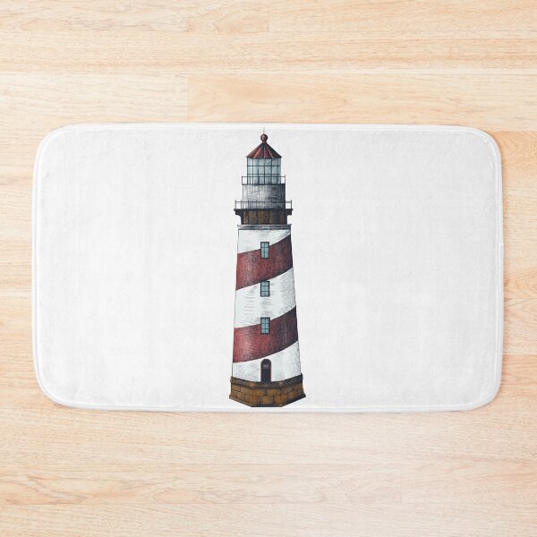 Item preview, Nautical Red Lighthouse designed and sold by newburyboutique.