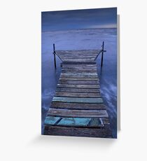 Blue Greeting Card