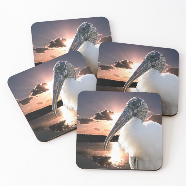 Item preview, Wood Stork at Greencay Wetlands designed and sold by cescaveo.