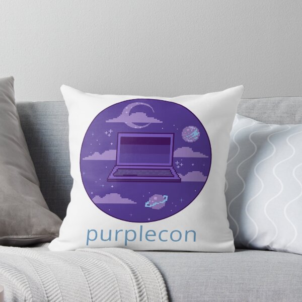 Item preview, purplecon 2019 shirt 1 (for purple background) designed and sold by purplecon.
