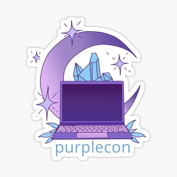 Item preview,  purplecon 2019 shirt a (for purple background) designed and sold by purplecon.